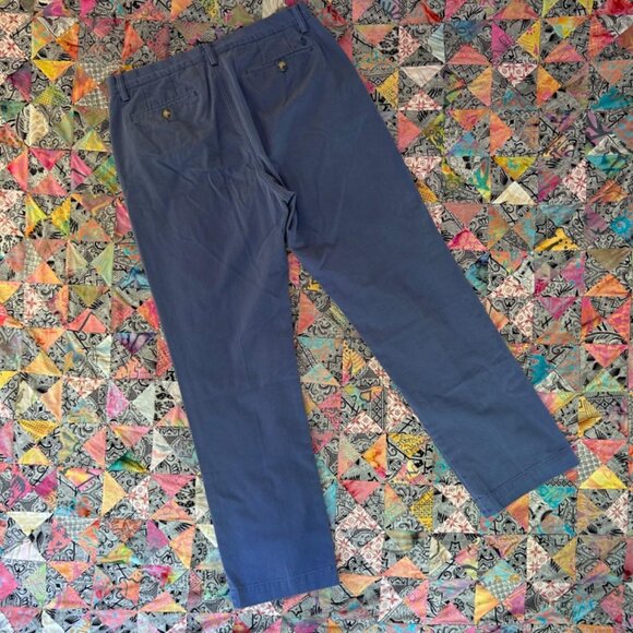 Polo Ralph Lauren Pants Men's 34x32 Blue Chino Classic Fit Flat Front Preppy - Picture 7 of 8